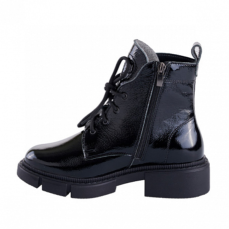 Полусапоги ортопедические Dr Thomas утепленные женские DTD-545-5 черный лак. Изображение 4 из 5