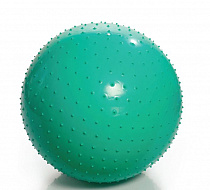 Мяч гимнастический игольчатый с насосом 85 см, зеленый, М-185.